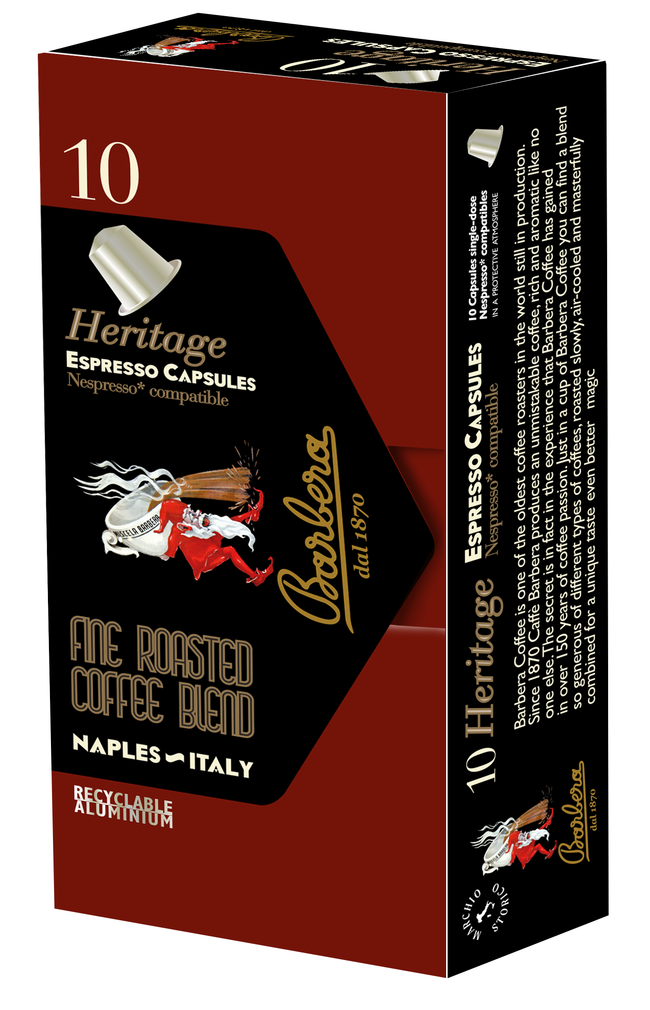 Barbera Heritage Nespresso®* kompatible Kapseln