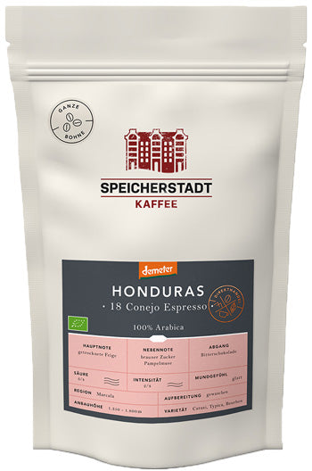 Speicherstadt Kaffee Honduras 18 Conejo Bio Demeter Espresso